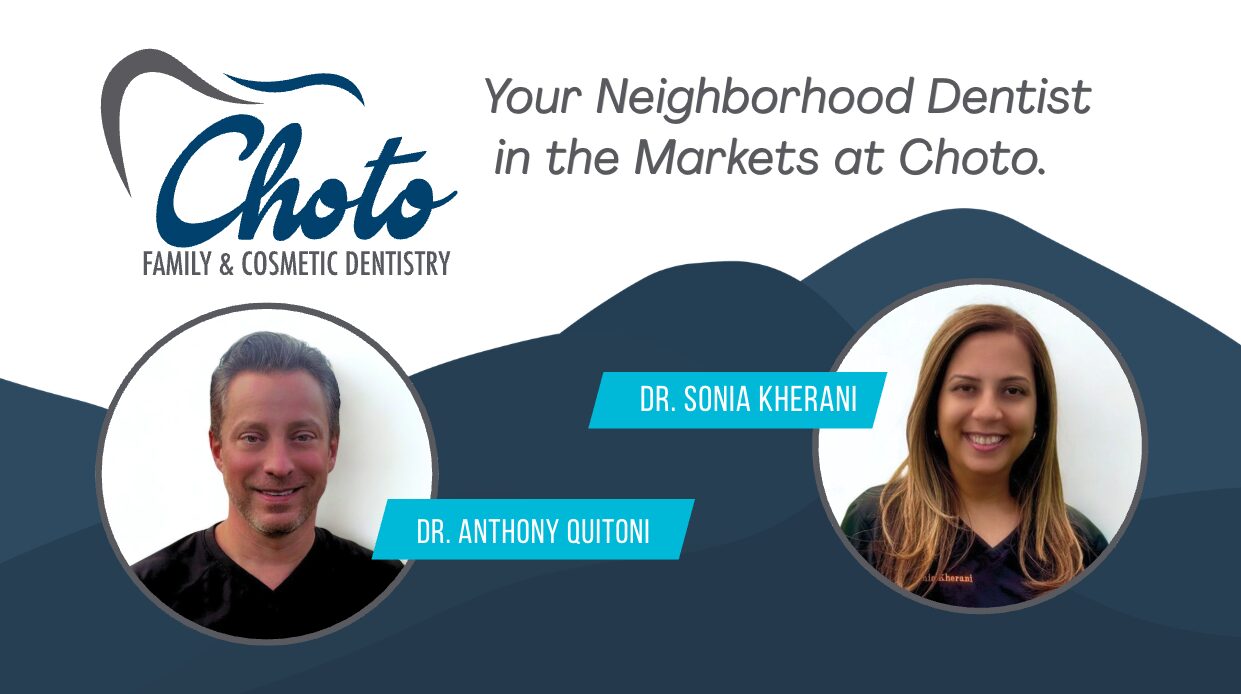 Ad for Choto Family and Cosmetic Dentistry featuring its two dentists